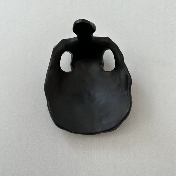 Skull Glasses Holder and Organizer Black Gothic Halloween Skull Statue - Picture 4 of 5